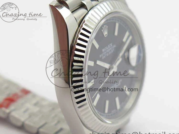 Good Copy Rolex Watches Noob 1:1 Stick Bracelet Black DateJust A Dial SS 228238 Best Jubilee On Edition 3507 Markers Trendy 0120